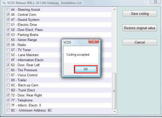 coding with vcds