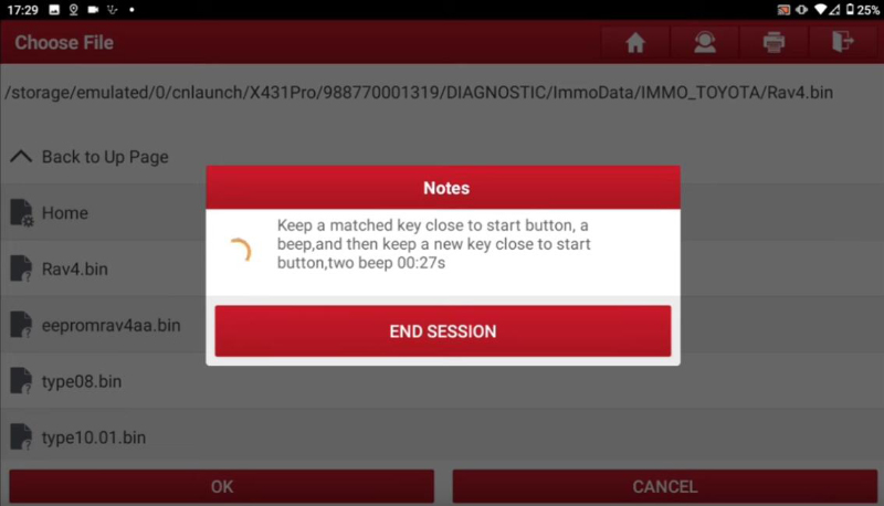 how-launch-x431-immo-tablet-program-toyota-2019-2021-akl-7