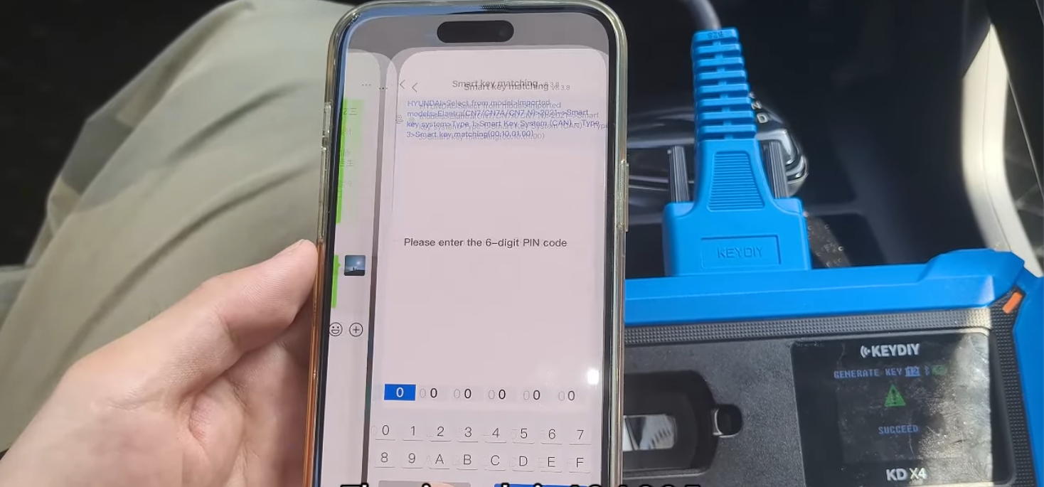 Keep original key in cabin, enter PIN