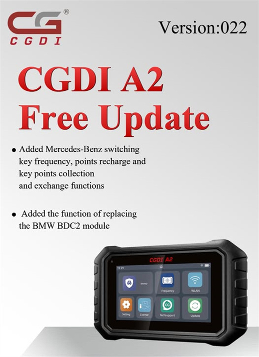 CGDI A2 Free Update