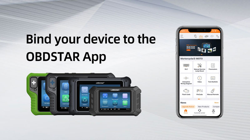 bind your device to the OBDSTAR App