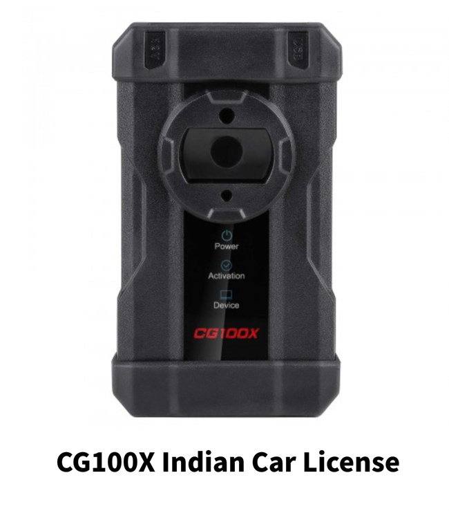 CG100X Indian car license