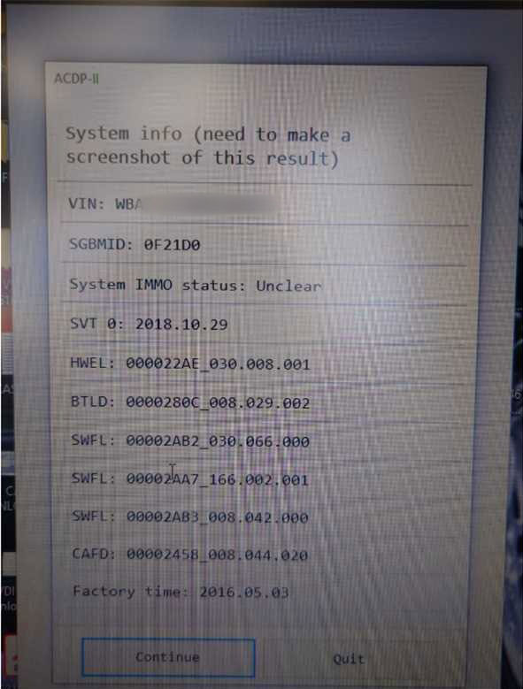 fixed yanhua acdp obtain password error for bmw g12 750i (2)