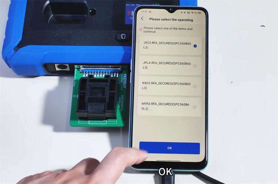 keydiy kd x4 and spc560b60l3 programming socket user guide 6