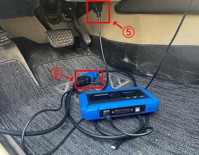 keydiy toyota 8a all key lost adapter and kd x4 connection 7