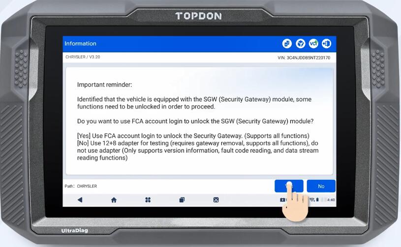 topdon scanner unlock fca sgw 8 topdon scanner unlock fca sgw 8