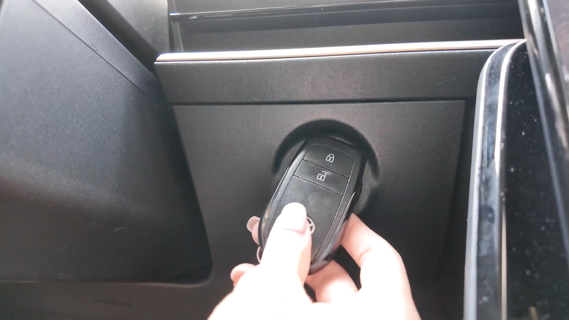 Hold each key near the start button when instructed