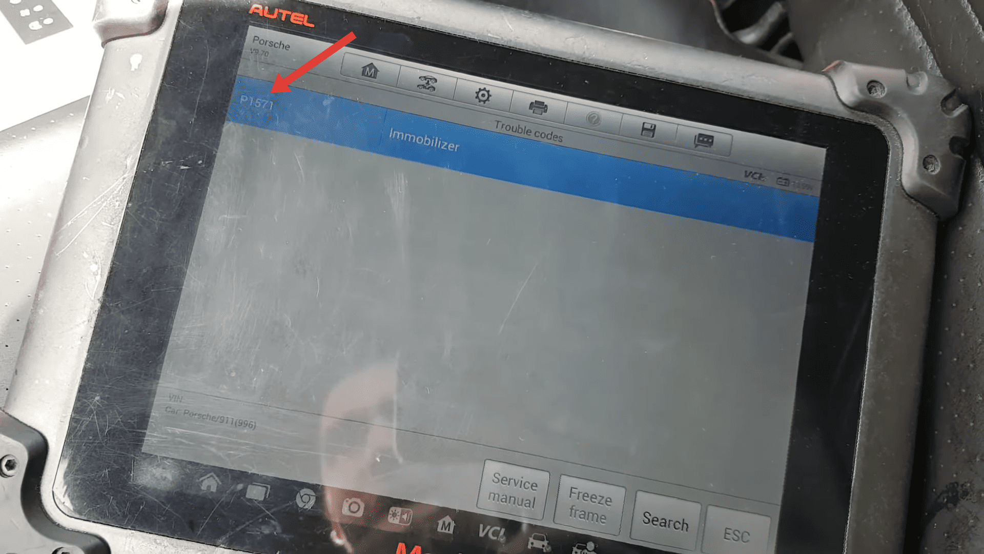 How Autel MaxiSys MS908S Pro II Identified an Immobilizer Communication Fault on a Porsche 911 2