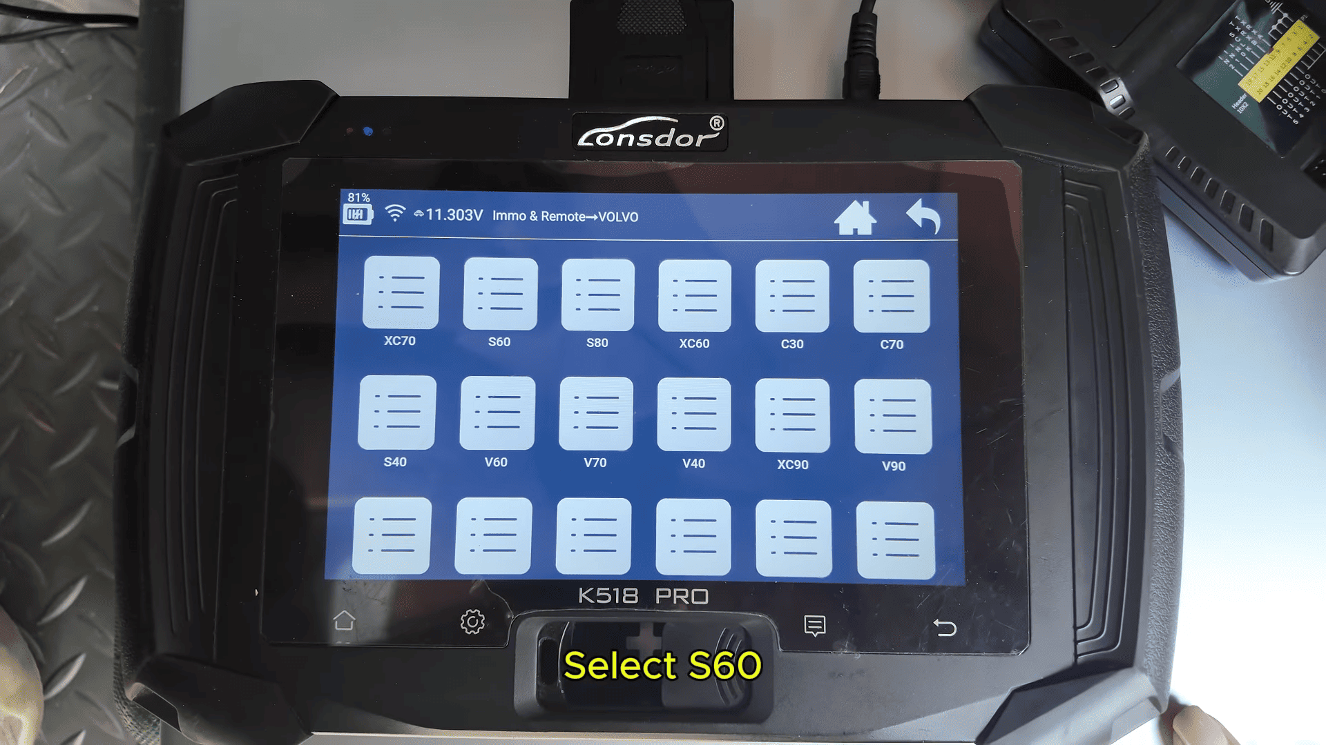 Lonsdor K518 Pro Smart Key Programming Guide for 2024 Volvo S60 2