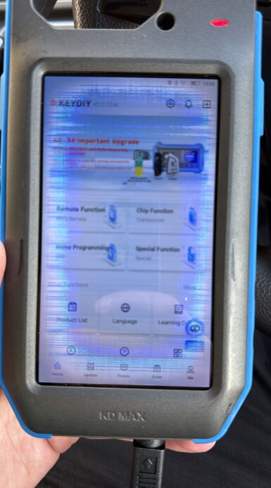 keydiy kd max startup screen blurry solution 1