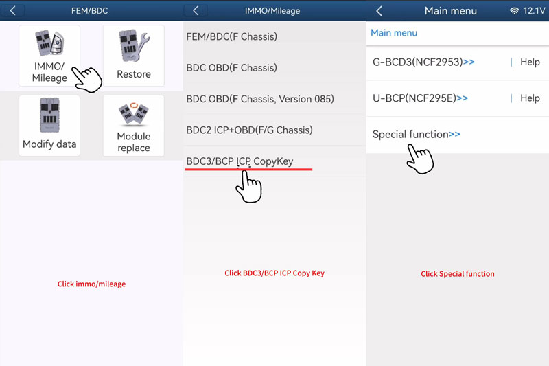 yanhua mini acdp bmw bdc3 icp key copy tutorial 2