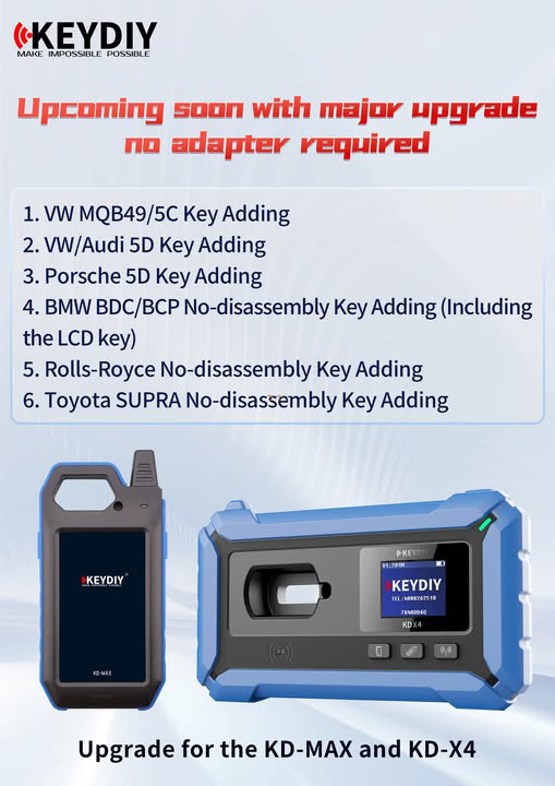 KEYDIY Update VW 5C 5D Key Adding 1