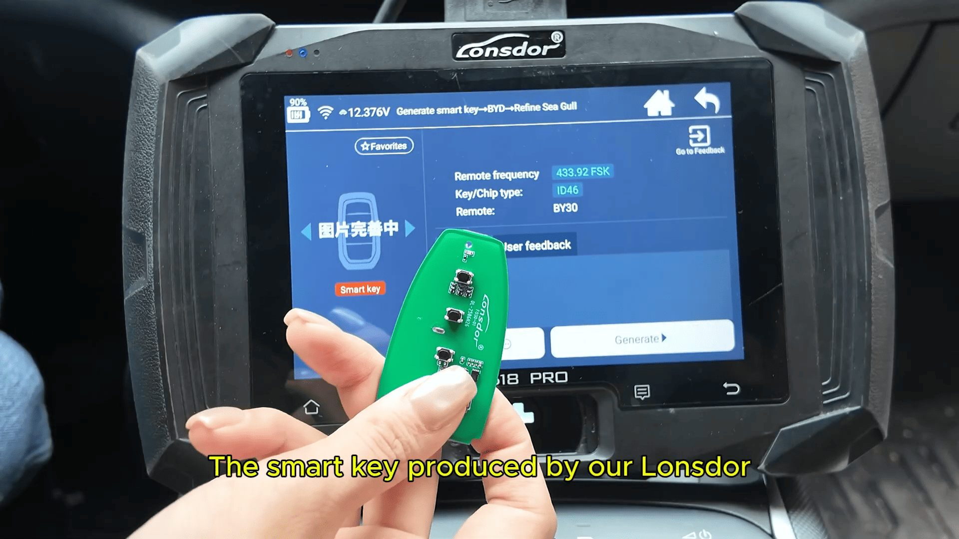 Lonsdor K518 PRO Programming BYD Destroyer 05 Smart Key 1