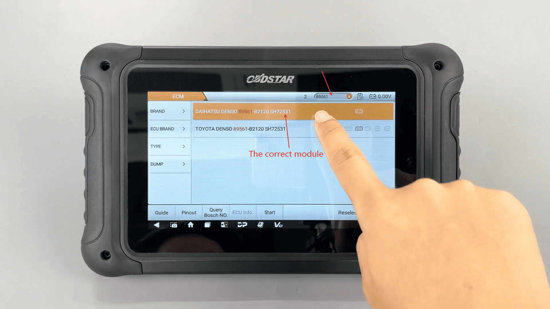 OBDSTAR DC706 ECM Read and Write Guide for Toyota Denso 1