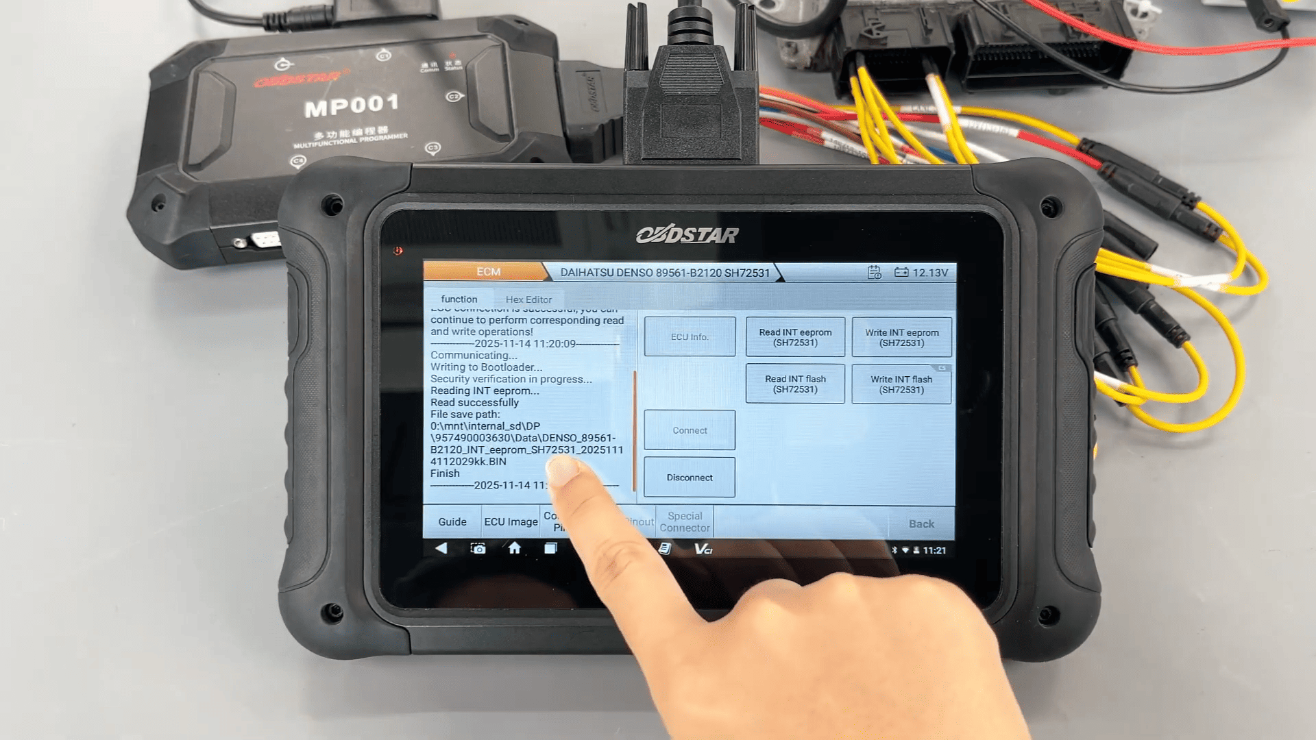 OBDSTAR DC706 ECM Read and Write Guide for Toyota Denso 5