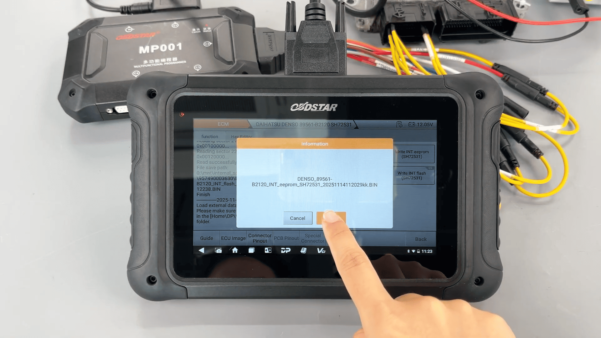 OBDSTAR DC706 ECM Read and Write Guide for Toyota Denso 6