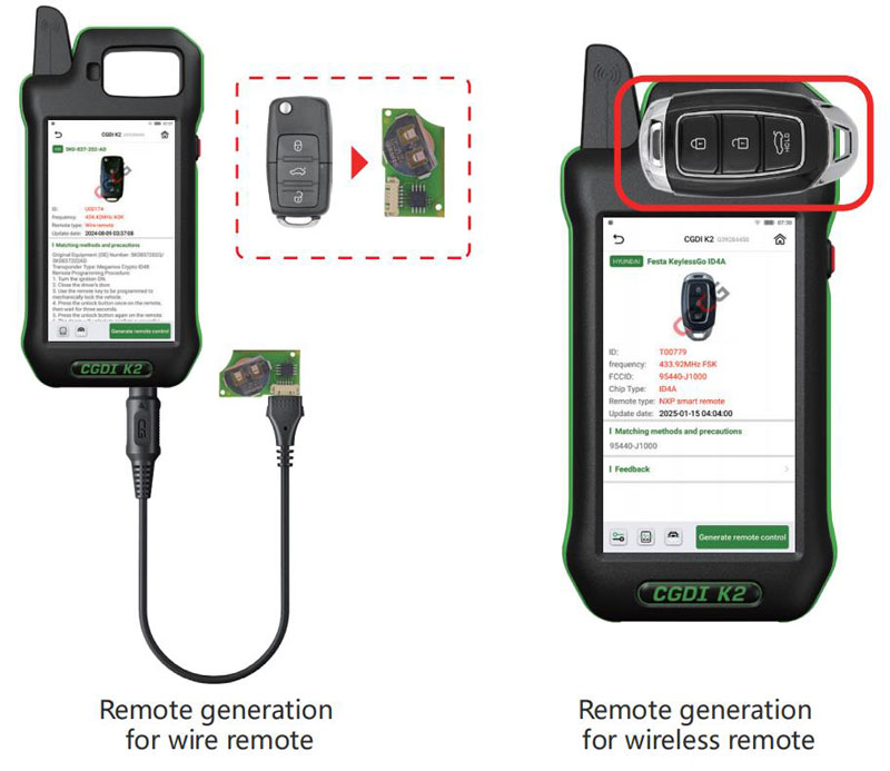 cgdi k2 user manual setup generate renew remotes guide 2