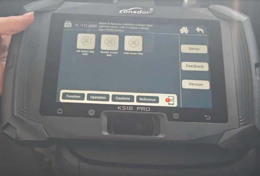 k518 pro with hd30 smart key program honda crv 6