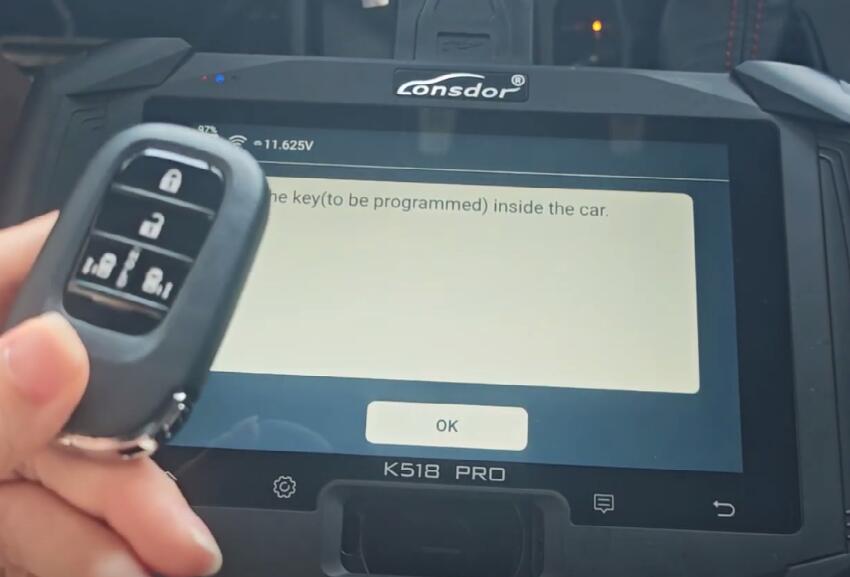 k518 pro with hd30 smart key program honda crv 9