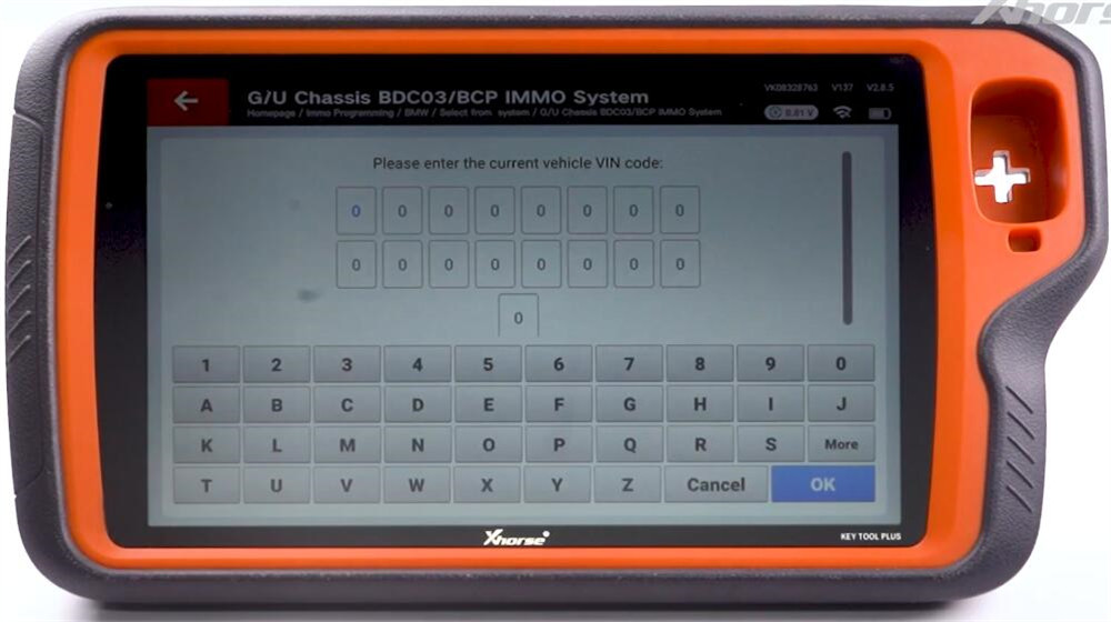 vvdi key tool plus add bmw bdc3 key 5