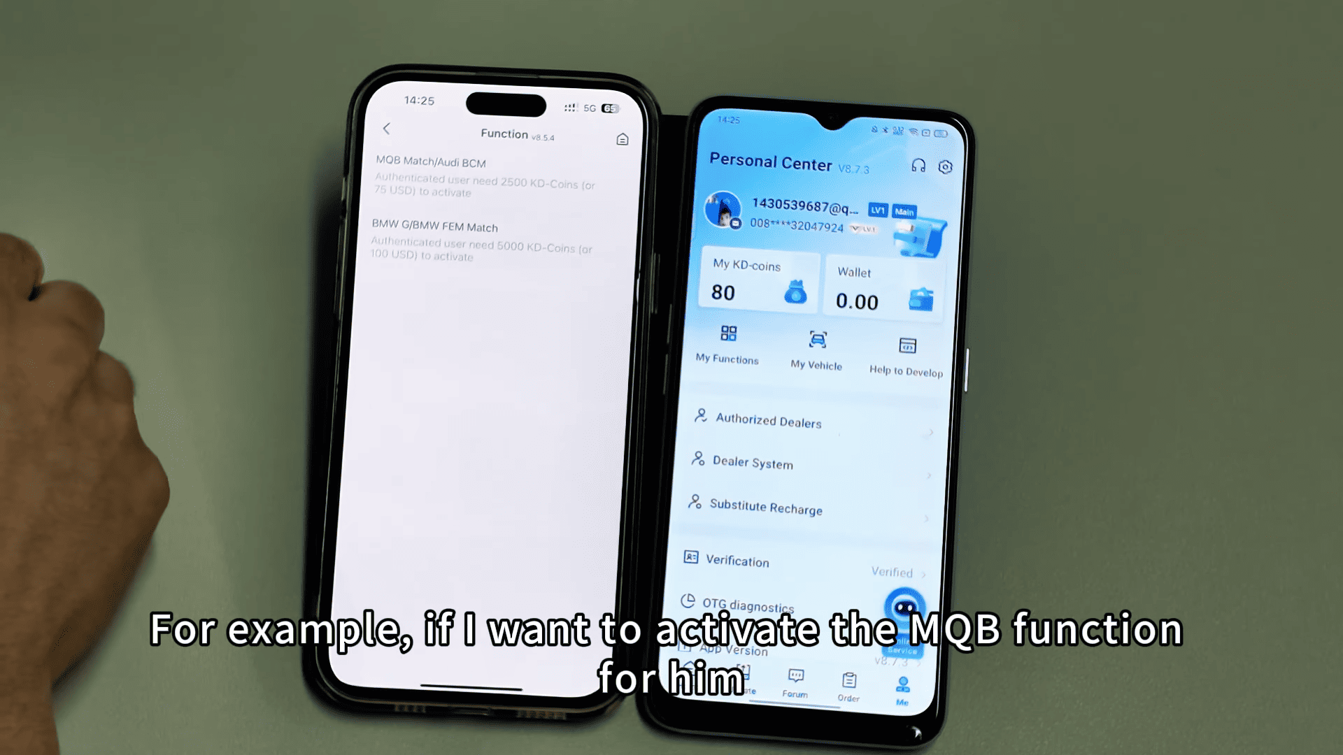 Activate the MQB function for others
