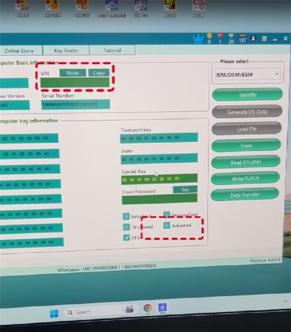 cgdi mb read and write benz fbs4 dsm 10