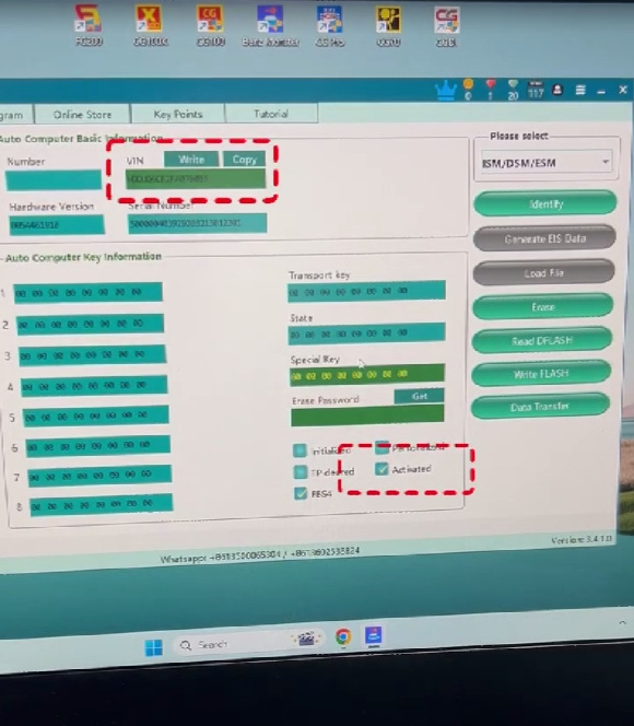 cgdi mb read and write benz fbs4 dsm 13
