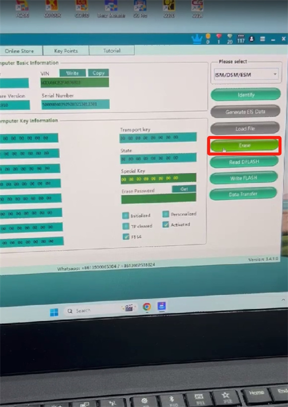 cgdi mb read and write benz fbs4 dsm 8
