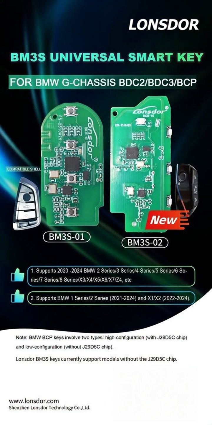 Lonsdor BM3S Universal Smart Key