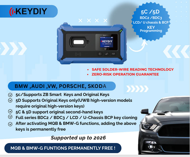 keydiy kd x4 add 2026 bmw audi vw porsche key cloning 2