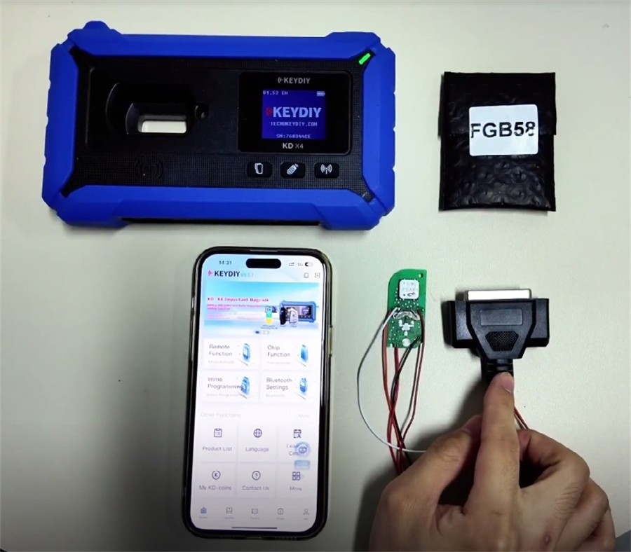 keydiy kd x4 add bmw bdc3 key 1