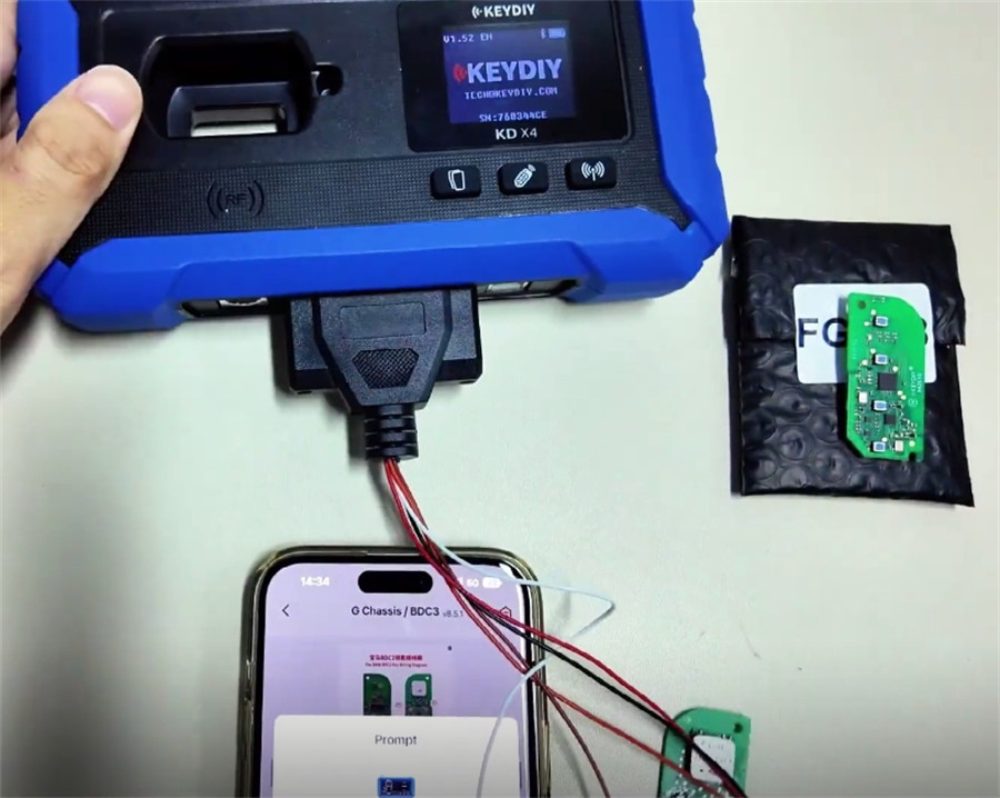 keydiy kd x4 add bmw bdc3 key 9