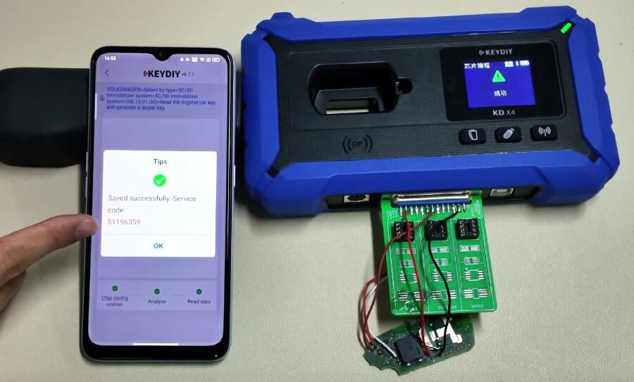 keydiy kd x4 vw audi 5d add key 12