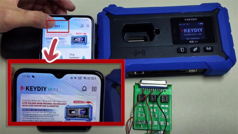 keydiy kd x4 vw audi 5d add key 2