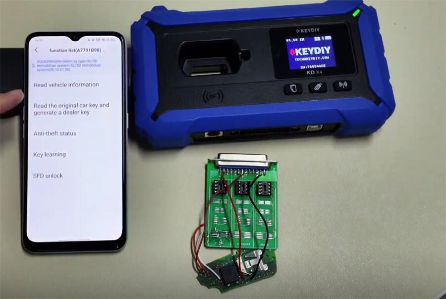 keydiy kd x4 vw audi 5d add key 7