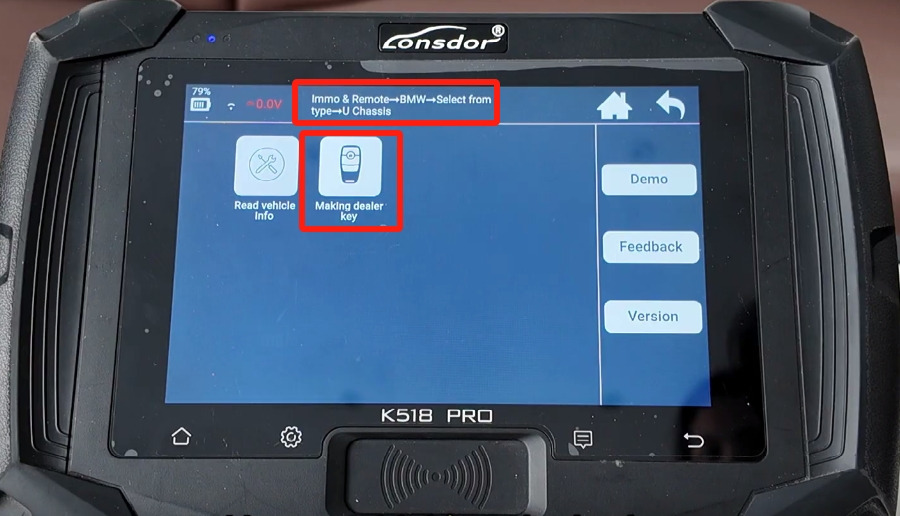 lonsdor k518 pro add 2025 bmw x3 uwb key 1