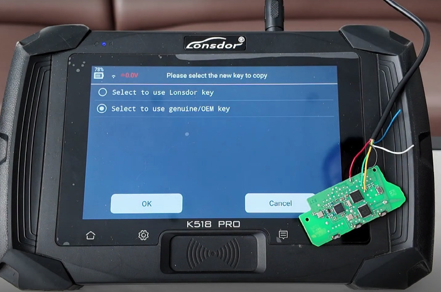 lonsdor k518 pro add 2025 bmw x3 uwb key 6