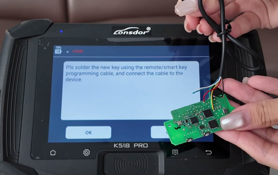 lonsdor k518 pro add 2025 bmw x3 uwb key 7