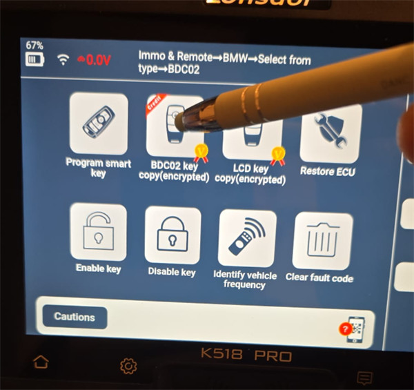 lonsdor k518 pro bmw bdc3 vw 5c 5d copy key 4