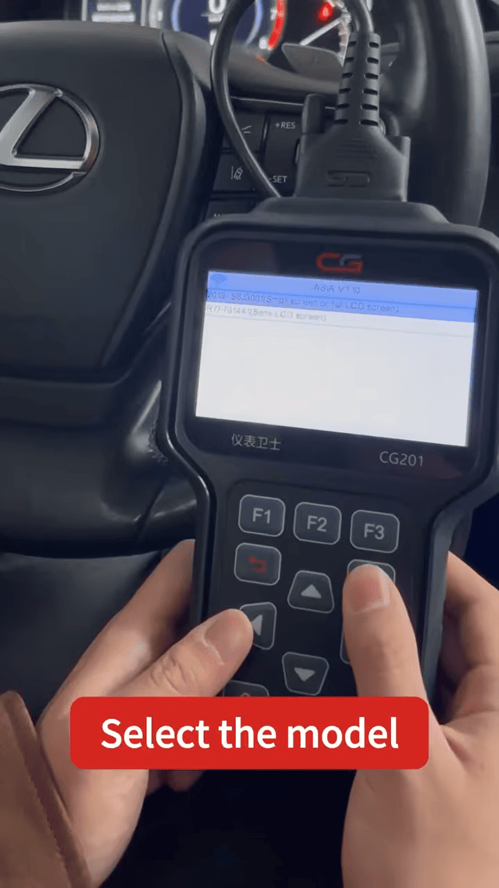 CGDI CG201 Lexus ES200 Dashboard Repair Guide via OBD 3