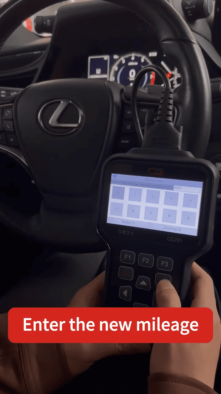 CGDI CG201 Lexus ES200 Dashboard Repair Guide via OBD 5