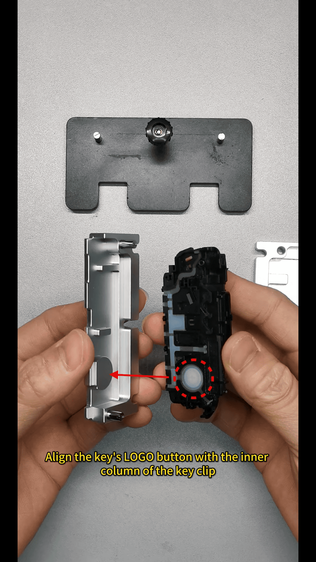 How to Disassemble BMW BCP Key Inner Shell Using Yanhua Btool BCP Key Cutting Kits 1