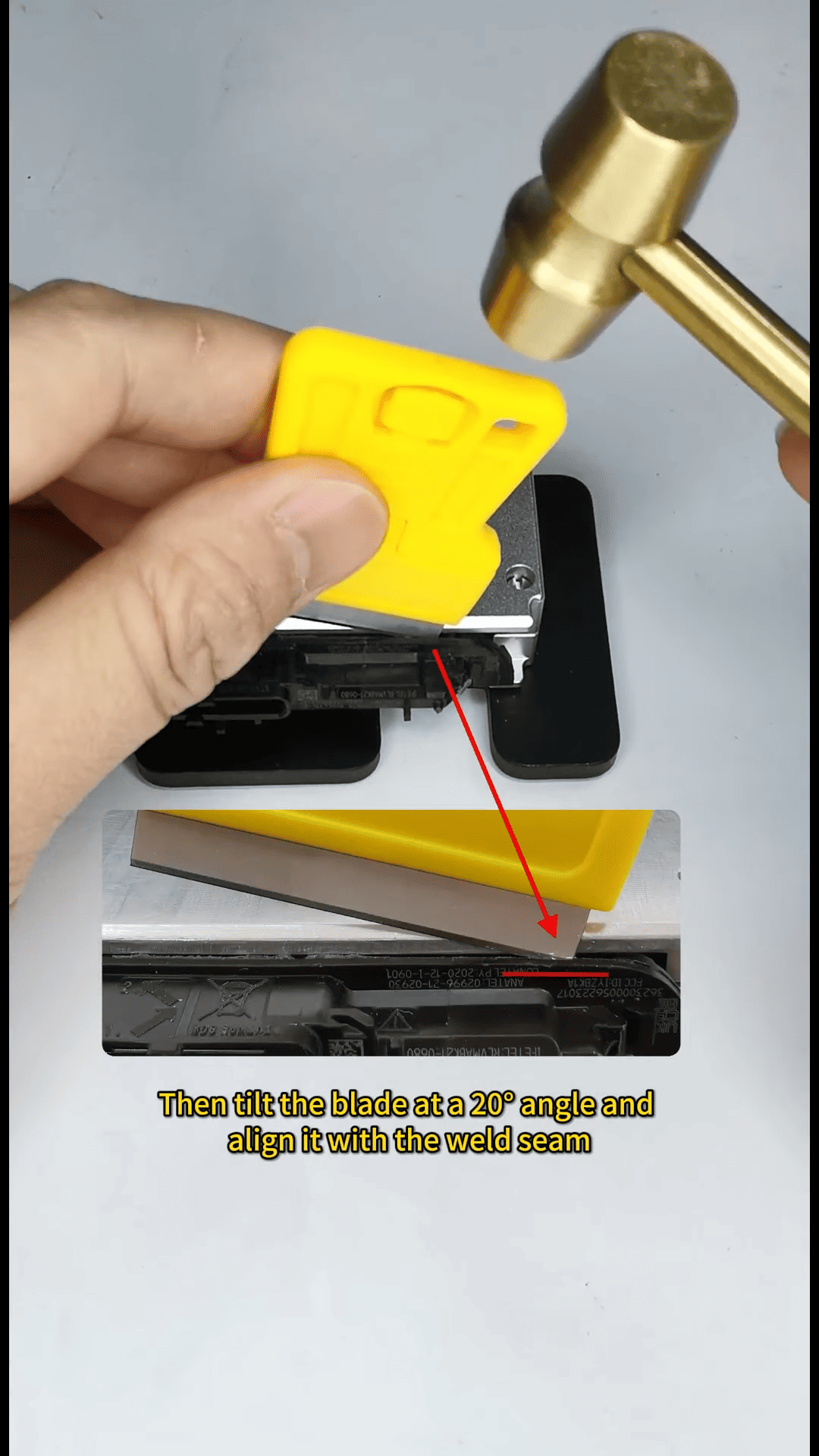 How to Disassemble BMW BCP Key Inner Shell Using Yanhua Btool BCP Key Cutting Kits 6