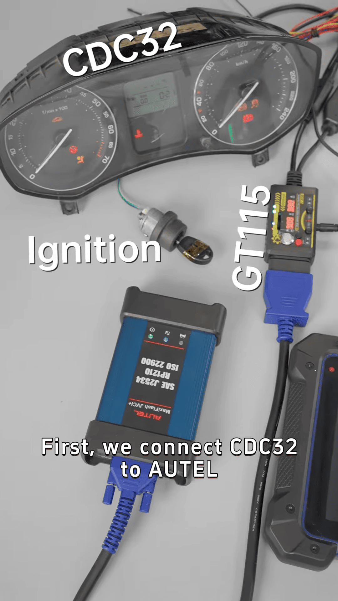 Connect the CDC32 cluster to IM608 Pro