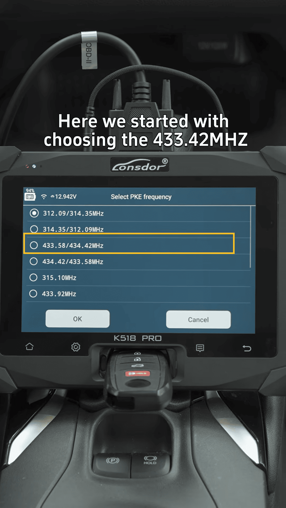 How to Program a Smart Key for 2024 Toyota Corolla with Lonsdor K518 Pro 6
