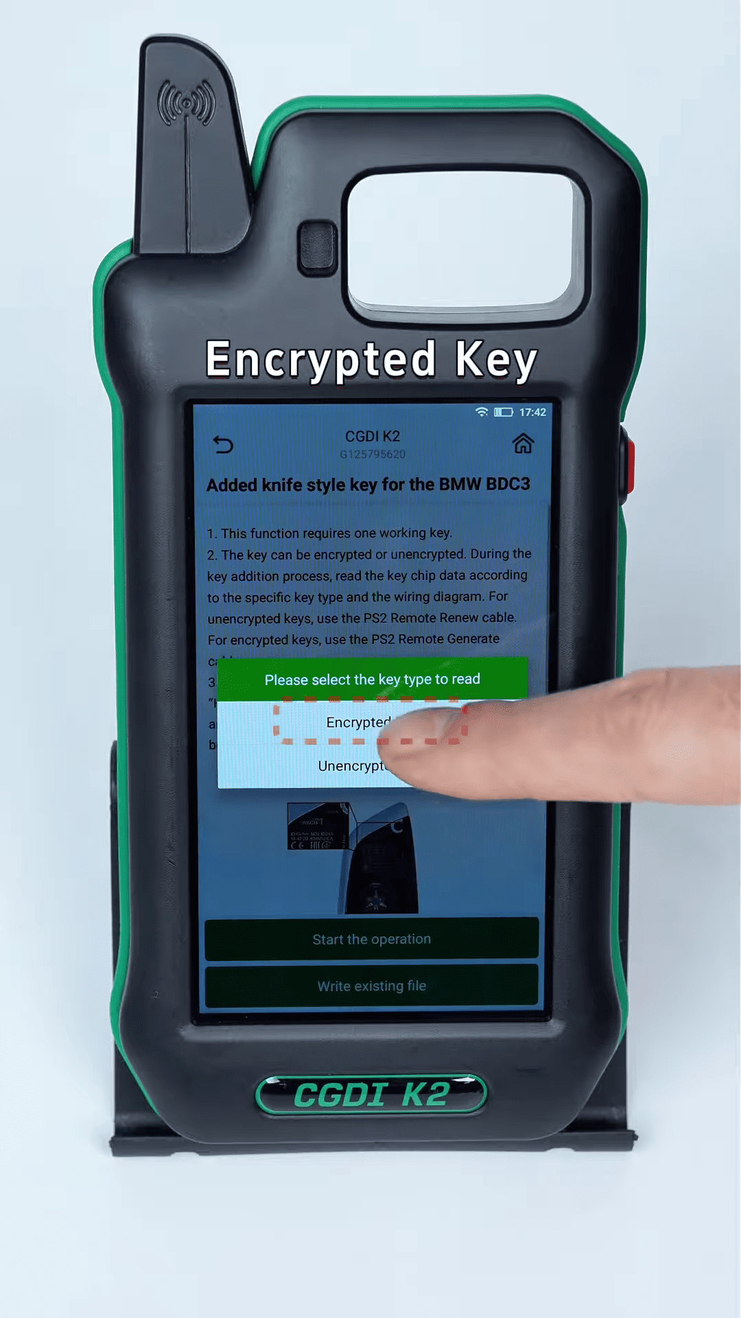 How to Work with Encrypted BDC3 Using CGDI K2 4