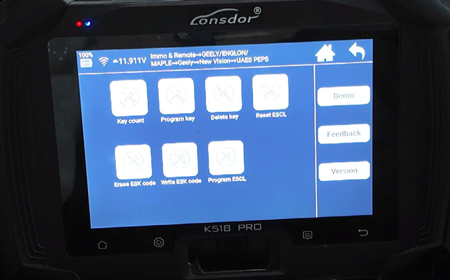 k518 pro program geely new vision key 3