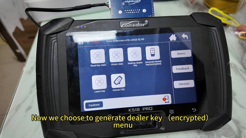 lonsdor k518 pro guide how to add 2022 vw t roc smart key 5