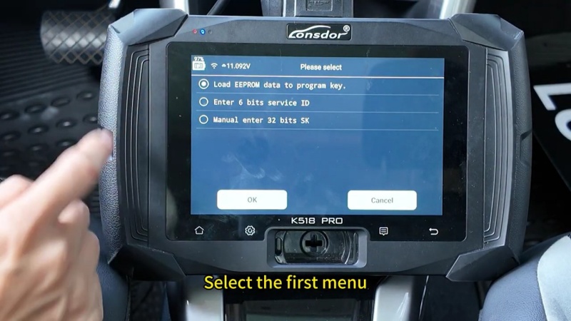 lonsdor k518 pro guide how to add 2022 vw t roc smart key 7