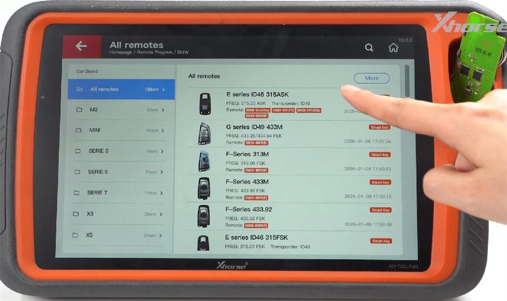 vvdi bmw dedicated adapters clone bdc3 key 5